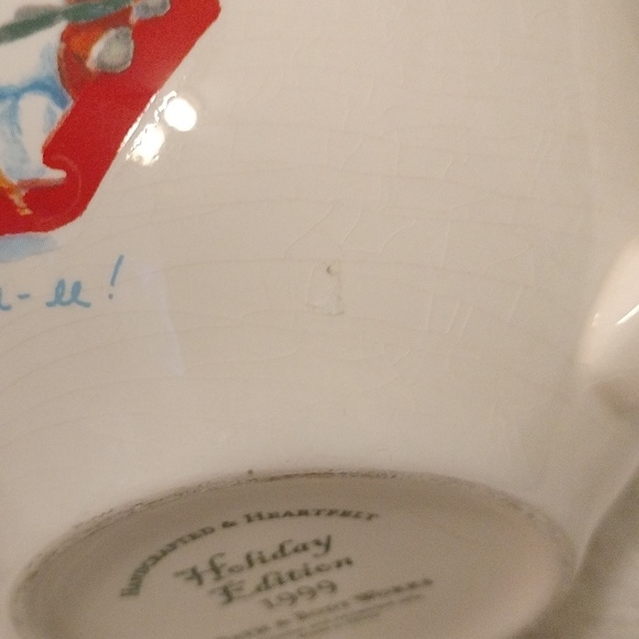 ⚜️ BBW 1999 Holiday Edition Sledding Snowman Mug - Picture 5 of 7